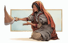Load image into Gallery viewer, woman with a blood issue Jesus art