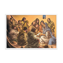 Load image into Gallery viewer, "Breaking Bread" Framed poster